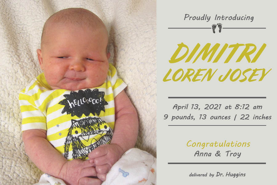 Dimitri Loren Josey Birth Announcement