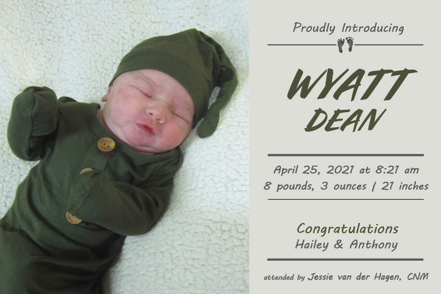Wyatt Dean Birth Announcement