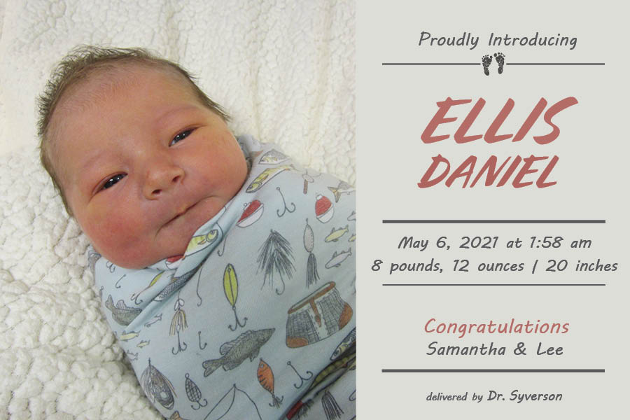 Ellis Daniel Birth Announcement