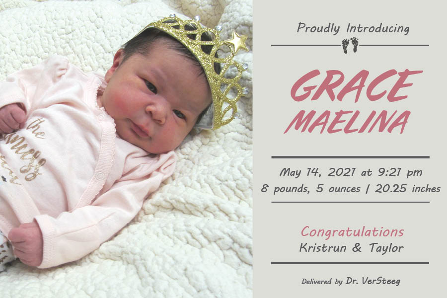 Grace Maelina Birth Announcement
