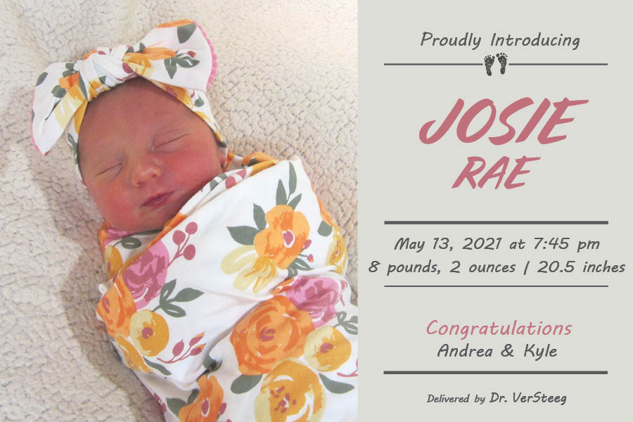 Josie Rae Birth Announcement