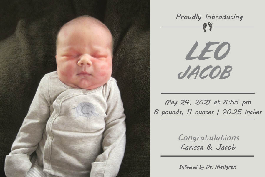Leo Jacob Birth Announcement