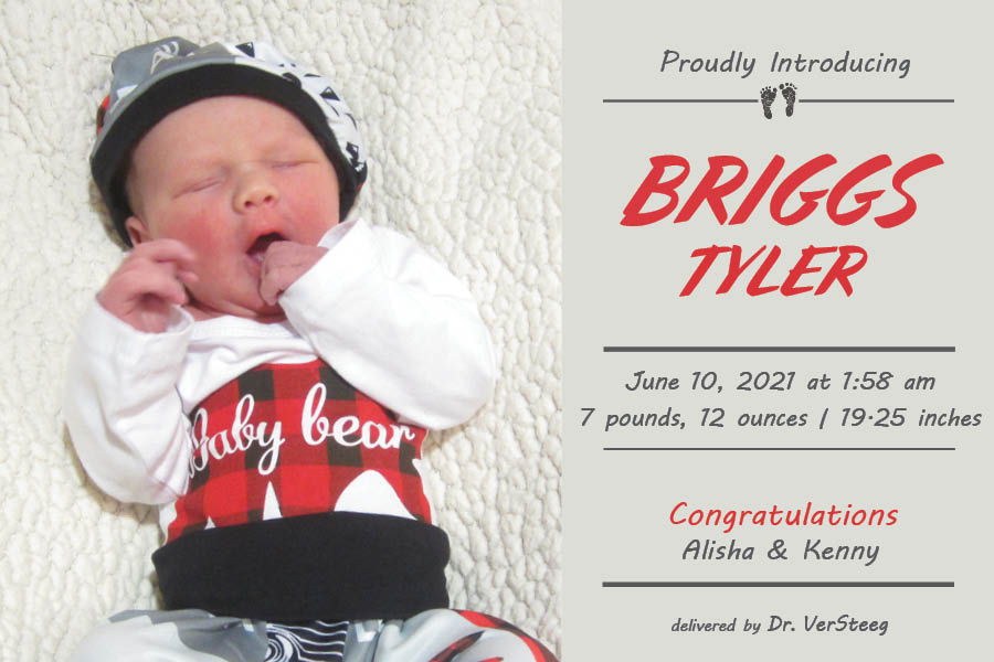 Briggs Tyler Birth Announcement