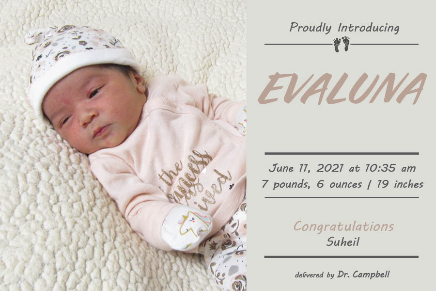 Evaluna Birth Announcement
