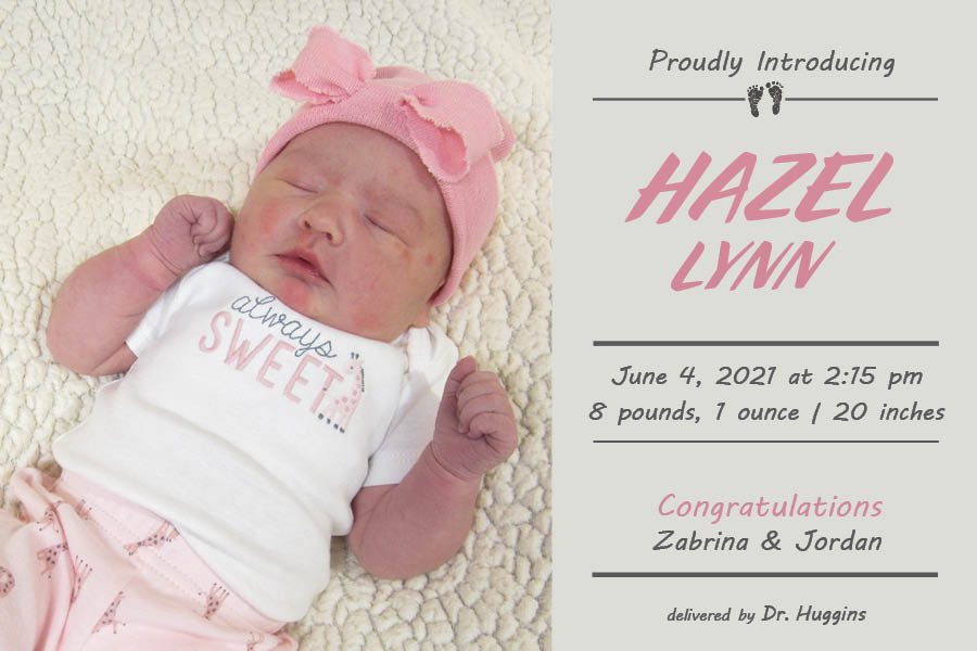 Hazel Lynn Birth Announcement