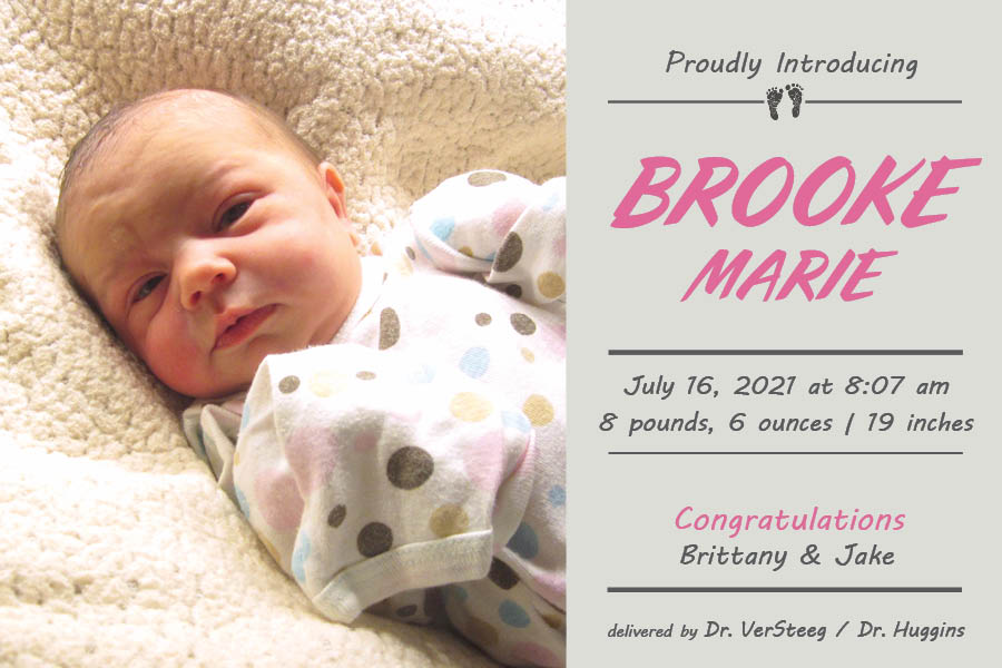 Brooke Marie Birth Announcement