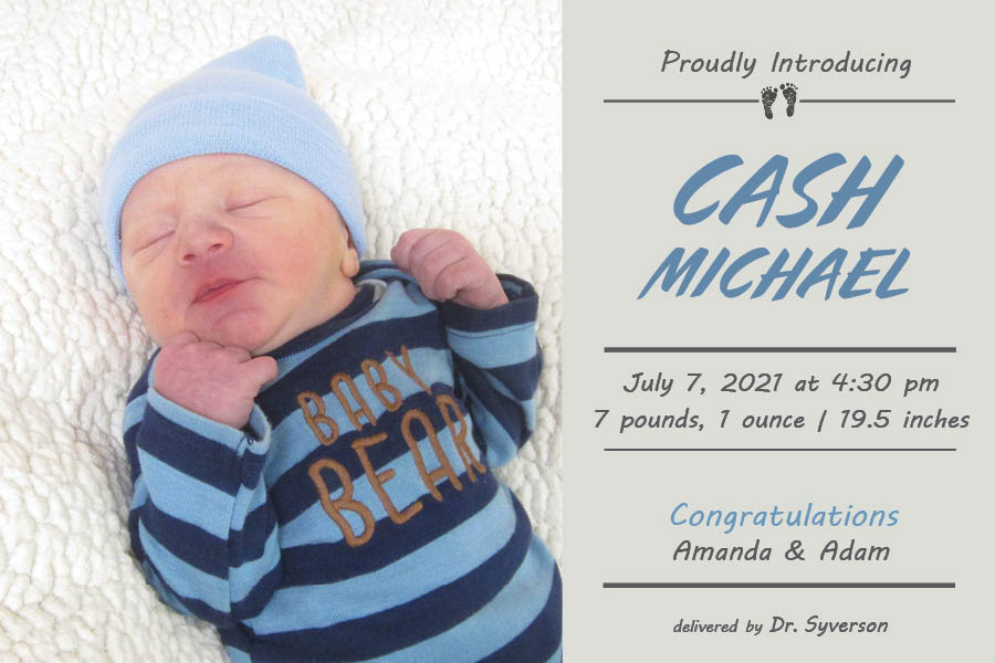 Cash Michael Birth Announcement
