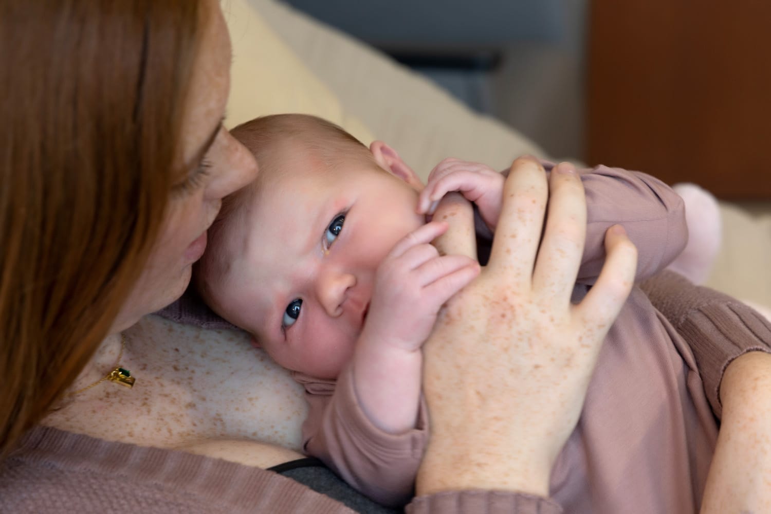 baby and mother